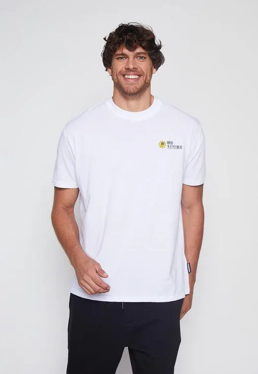 Polera Hombre Blanco Oriental Family Shop