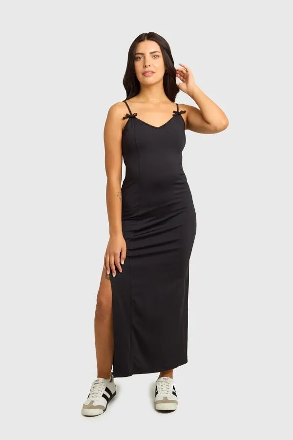 Vestido mujer rosita negro