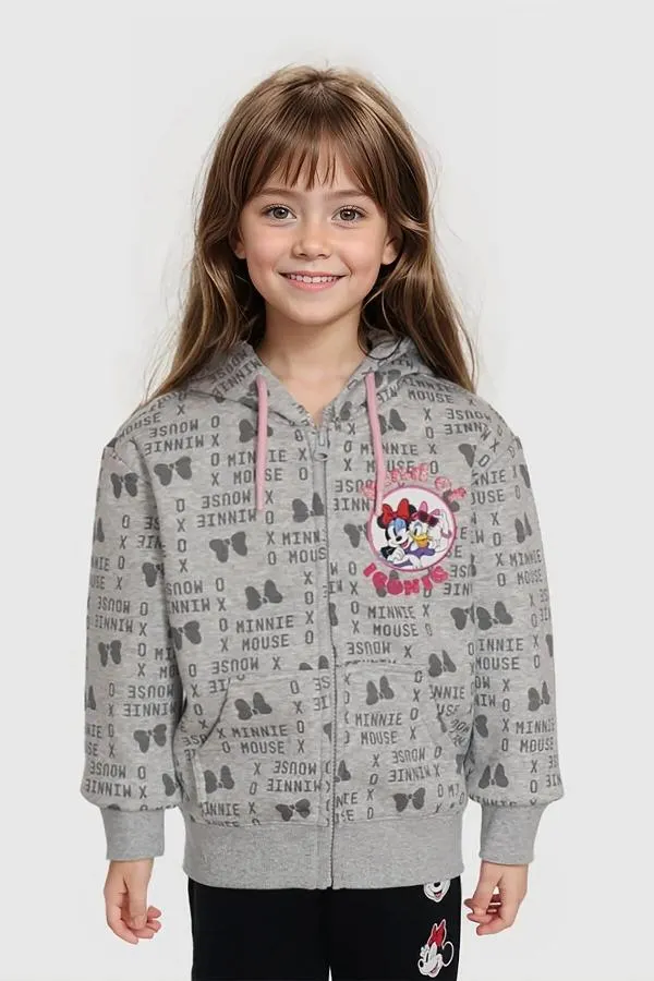 PolerÓn niÑa disney minnie gris melange