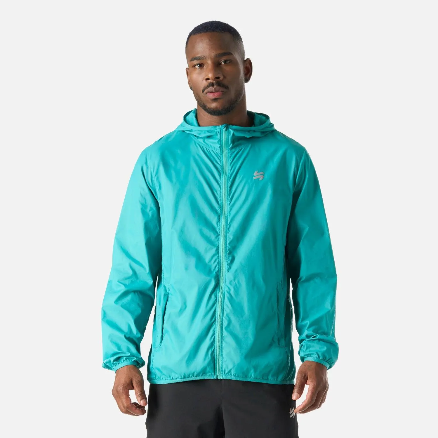 Chaqueta Hombre Built To Move Windbreaker Jacket Turquesa Vulcano