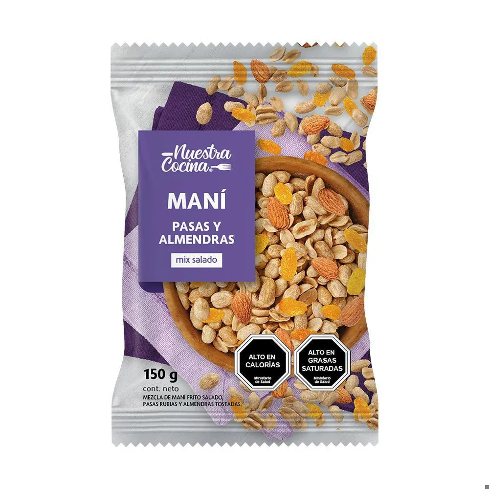 Mix maní, paspas y almendras