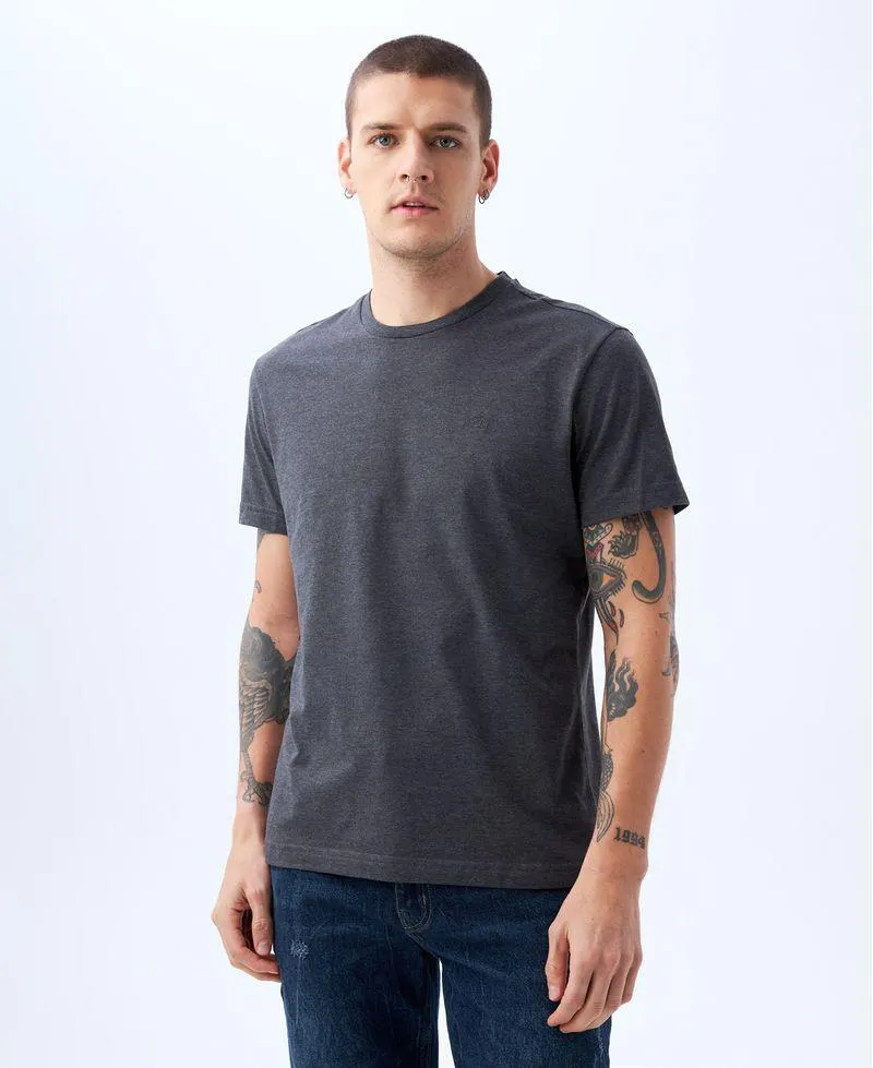 Camiseta clásica cuello redondo para hombre