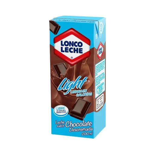 Leche Descremada Sabor A Chocolate Lonco Und X 200 Ml