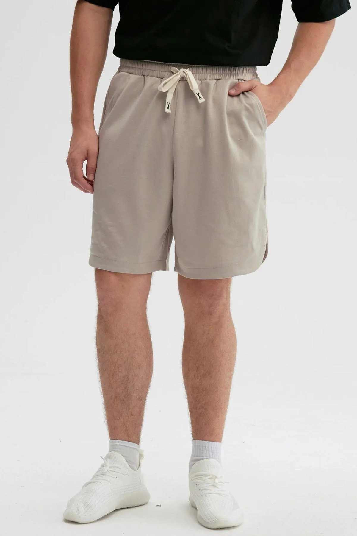 Bermuda Hombre Lisa Pretina Beige