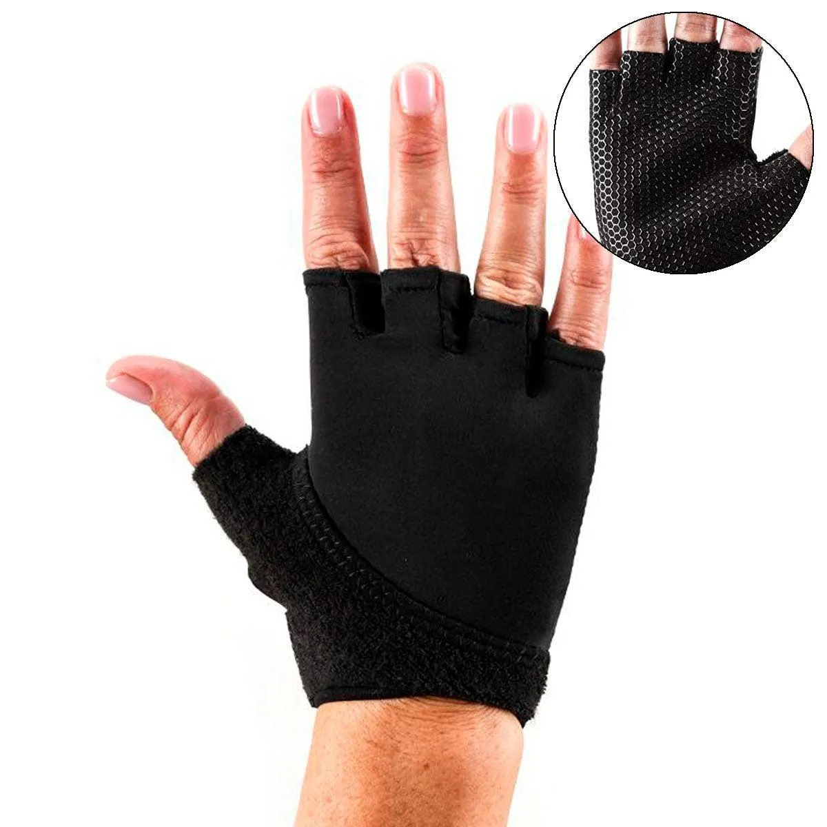 Toesox - Guantes Antideslizantes Black