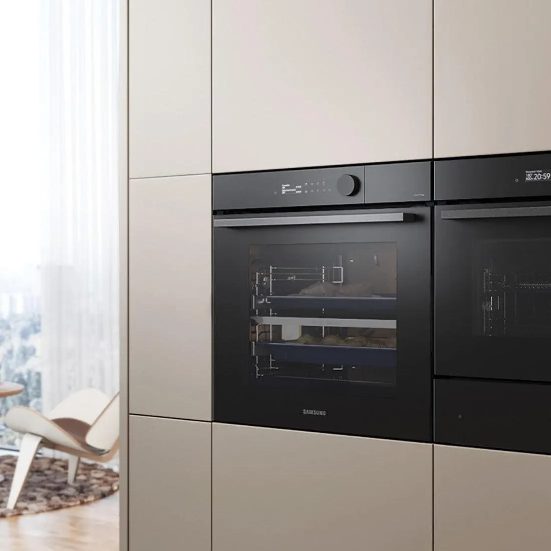 Horno Empotrado NV7B4020ZAK/ZS con Conexión Wi-Fi 76 Lts Samsung