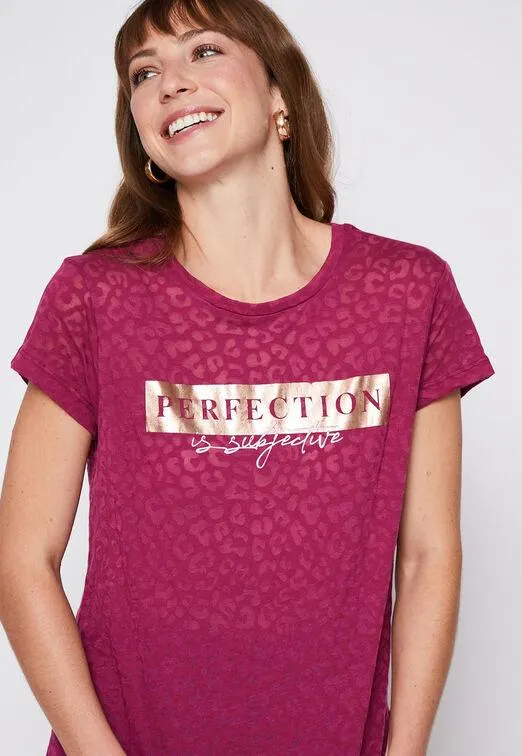 Polera Devore Burdeo Family Shop