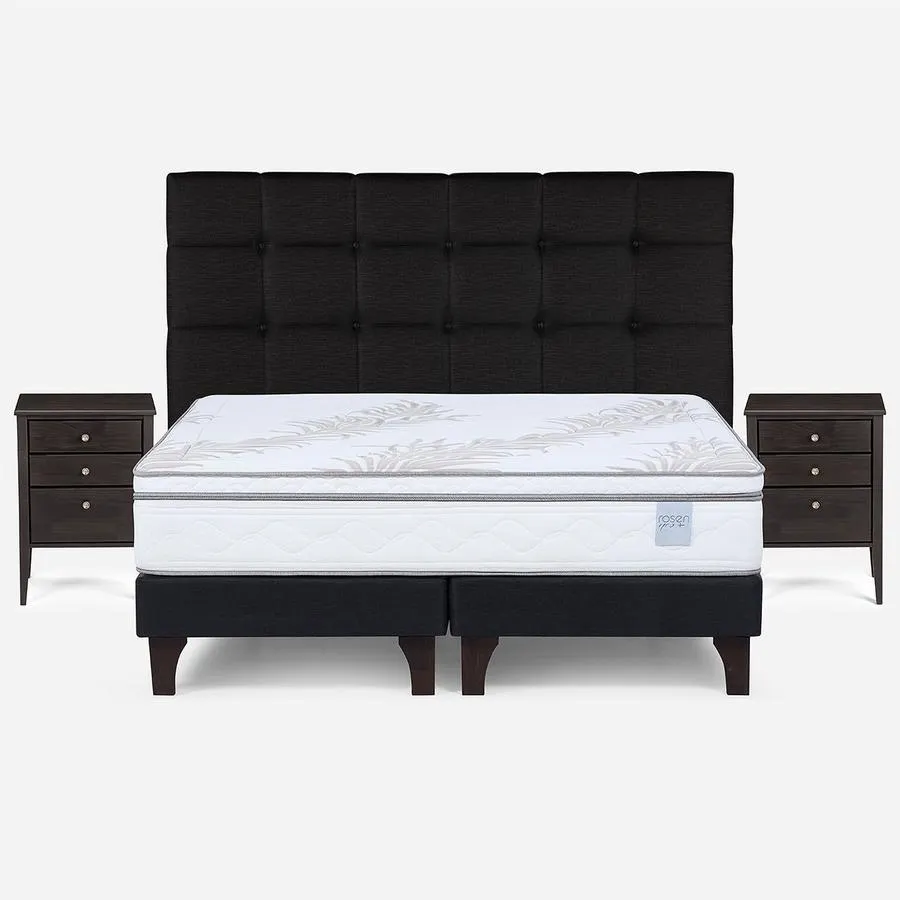 Box Spring Neo Plus Super King + Muebles Issey