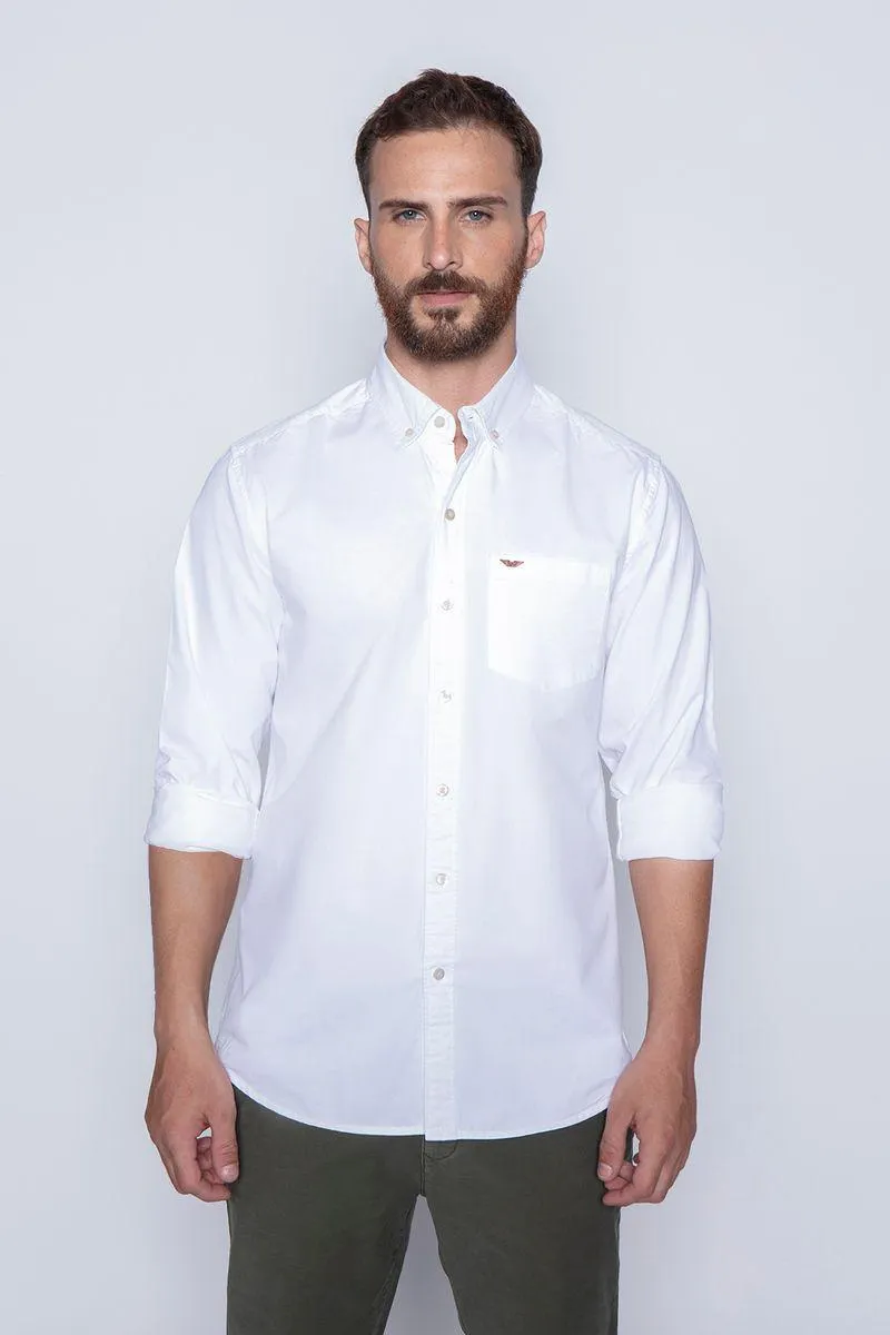 Camisa Garment Dyed Sport Fj White