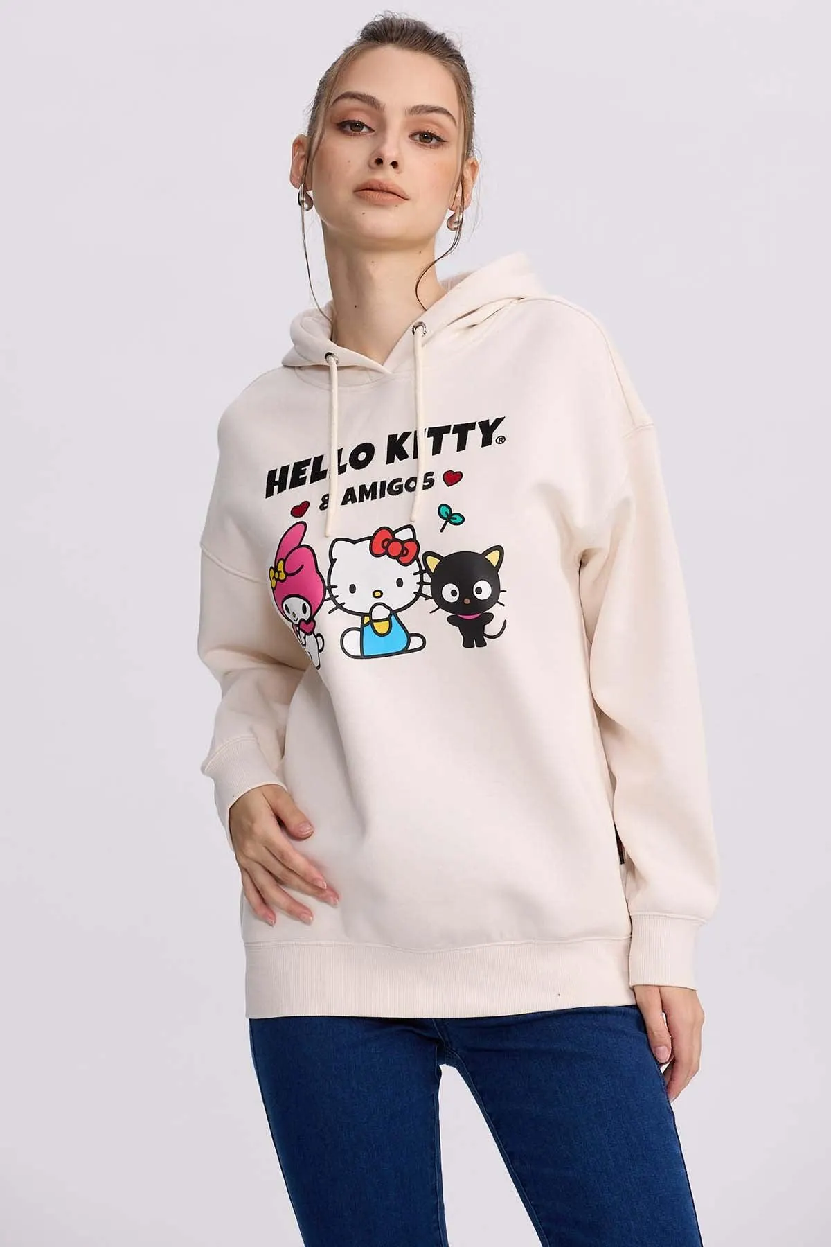 Polerón Mujer Hello Kitty Crudo