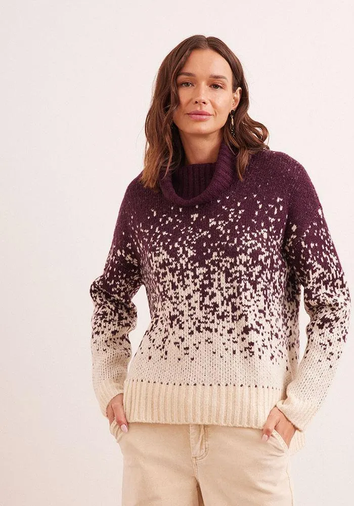 Sweater Jaspeado Sal y Pimienta
