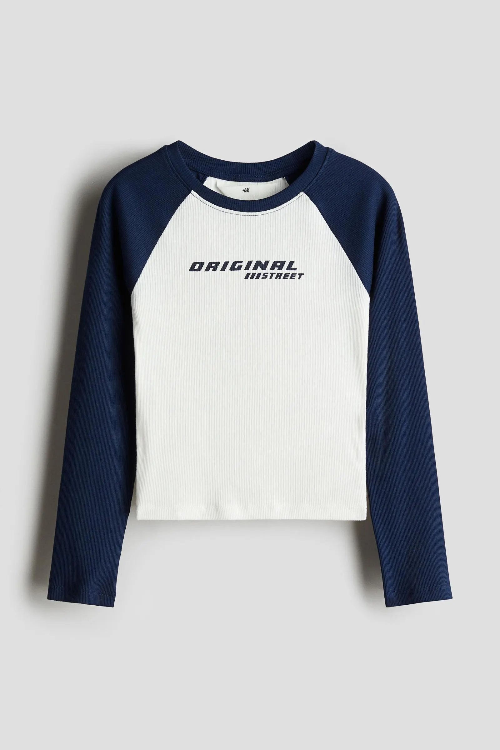 Polera de algodón acanalado