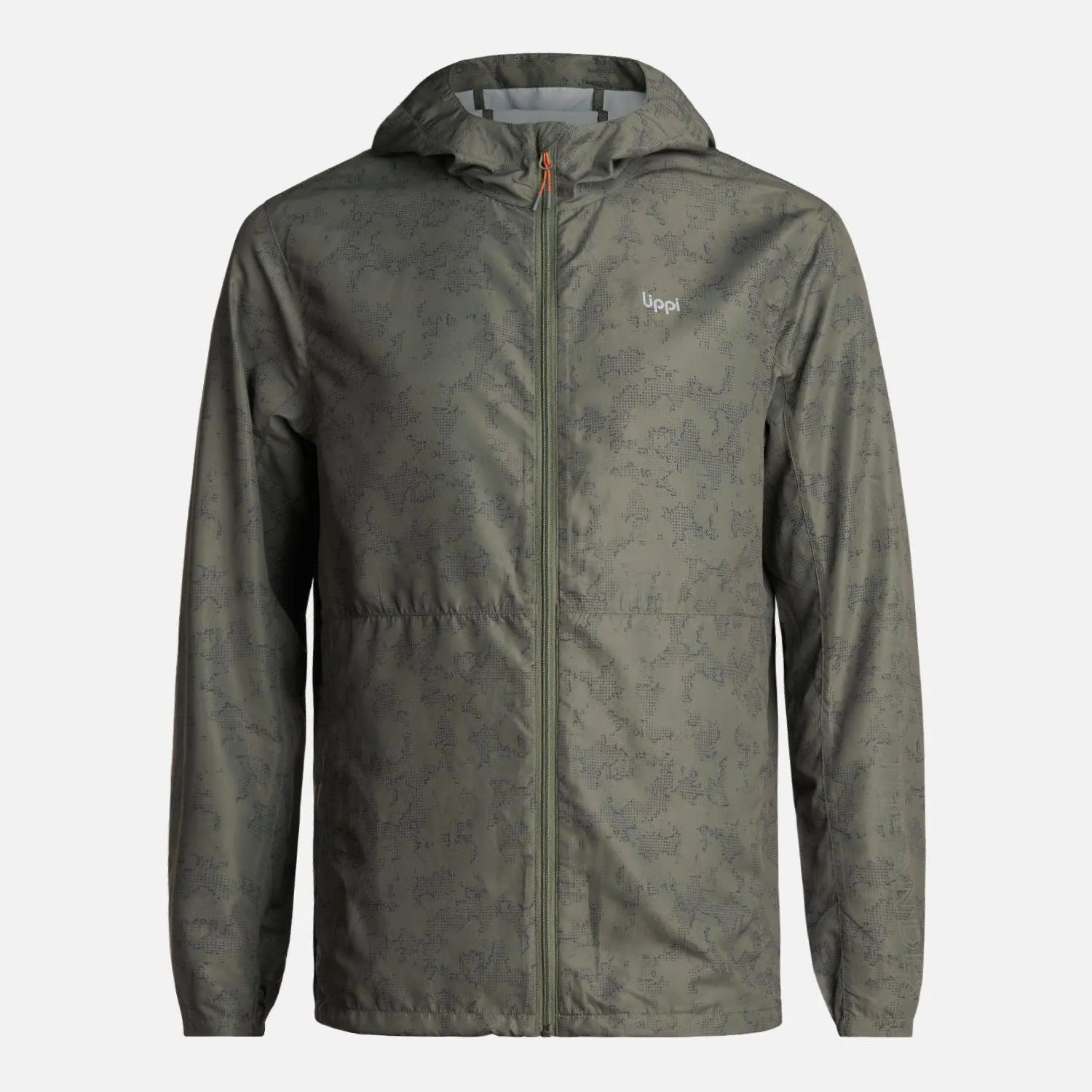 Chaqueta Hombre Nightfall WindBreaker Hoody Jacket Print Verde Musgo Lippi