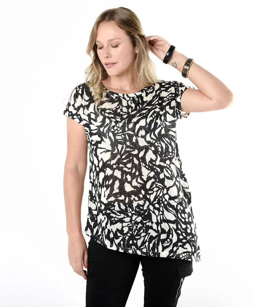 Polera mujer larga irregular