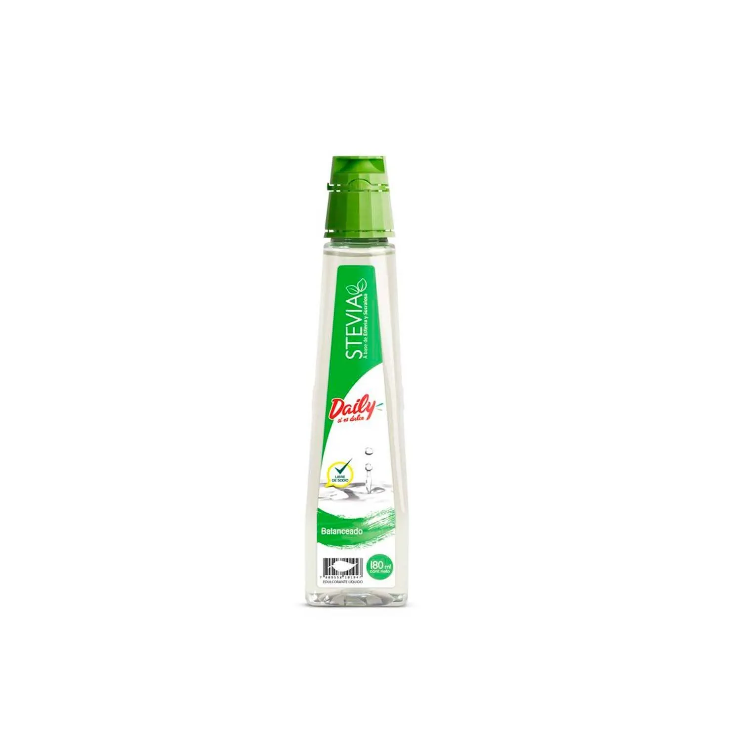 Endulzante Liquido Stevia Balanceado Daily, 180ml.