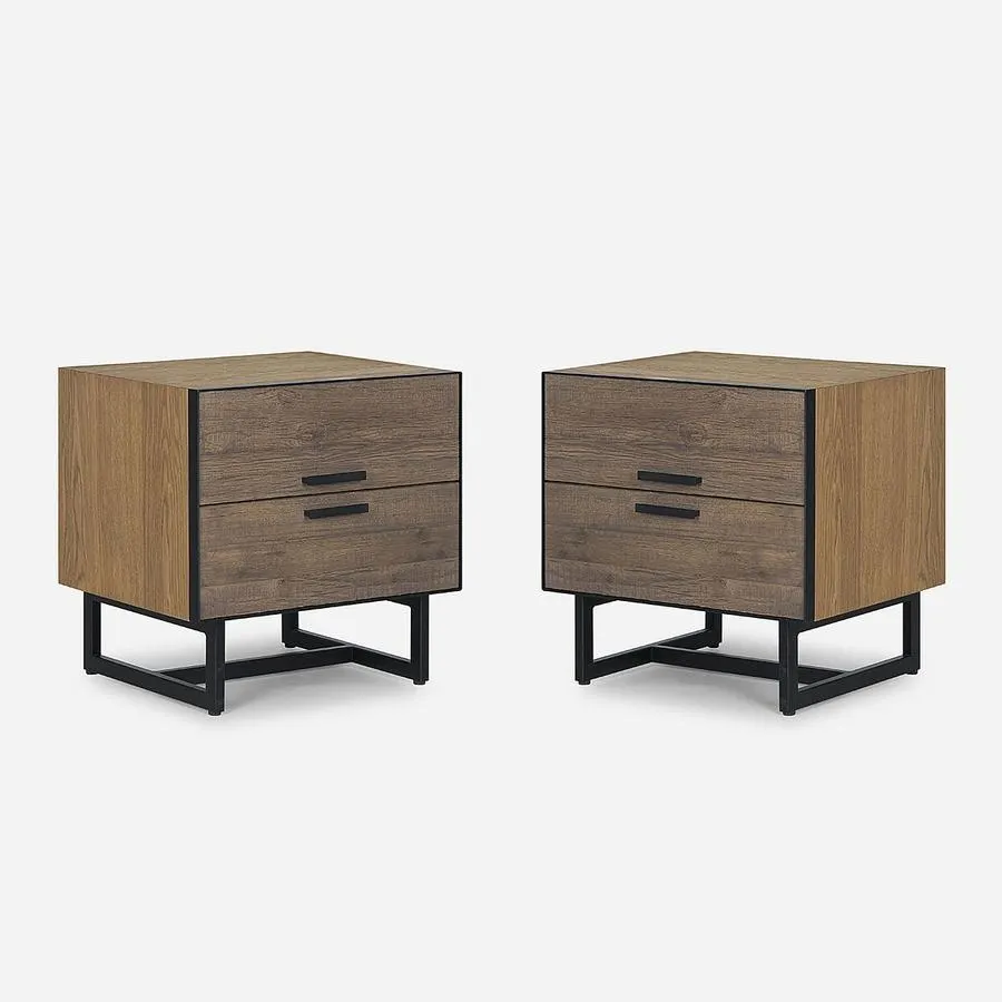 Set 2 Veladores Stanton Madera