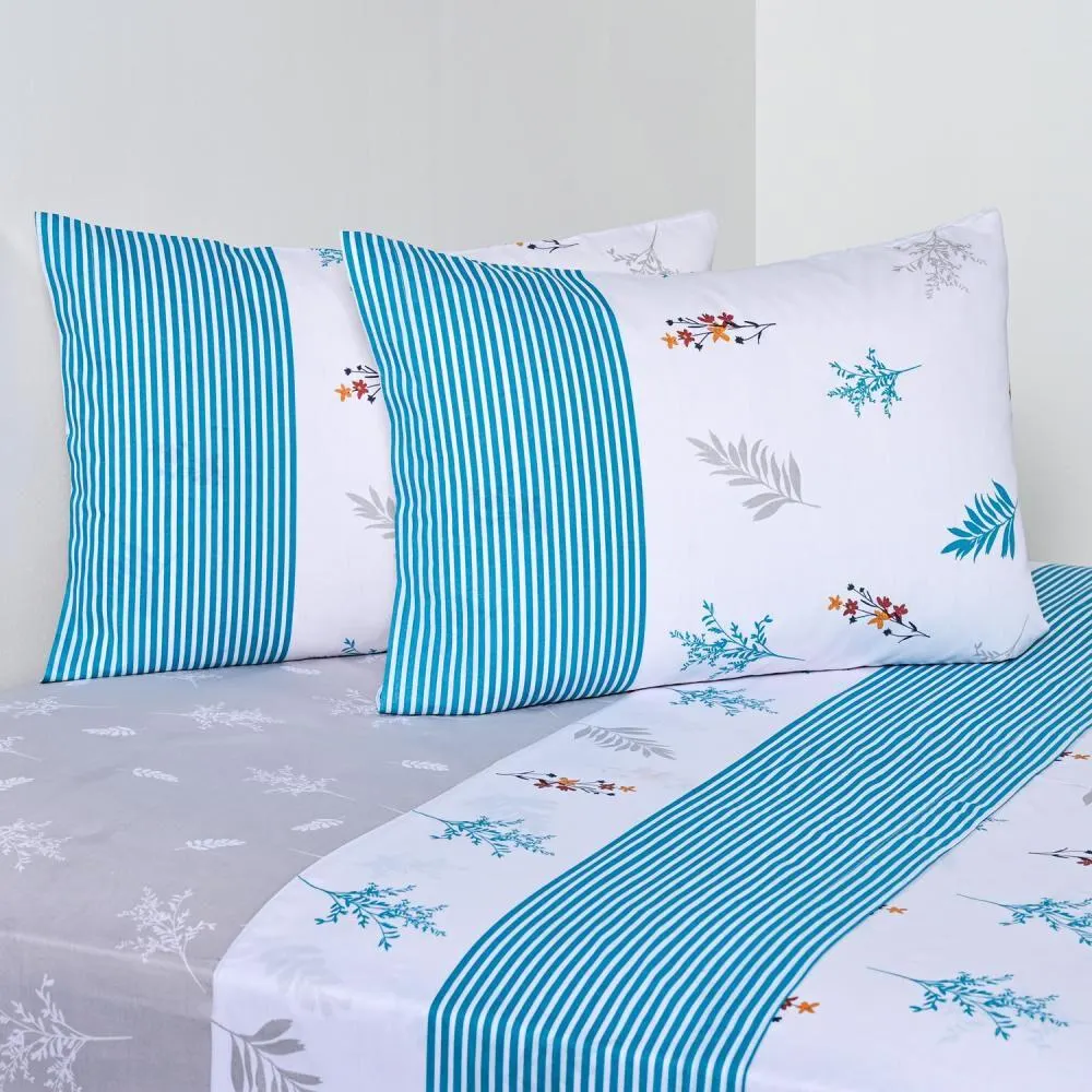 Juego De Sábanas American Family Almond / 2 Plazas / 144 Hilos