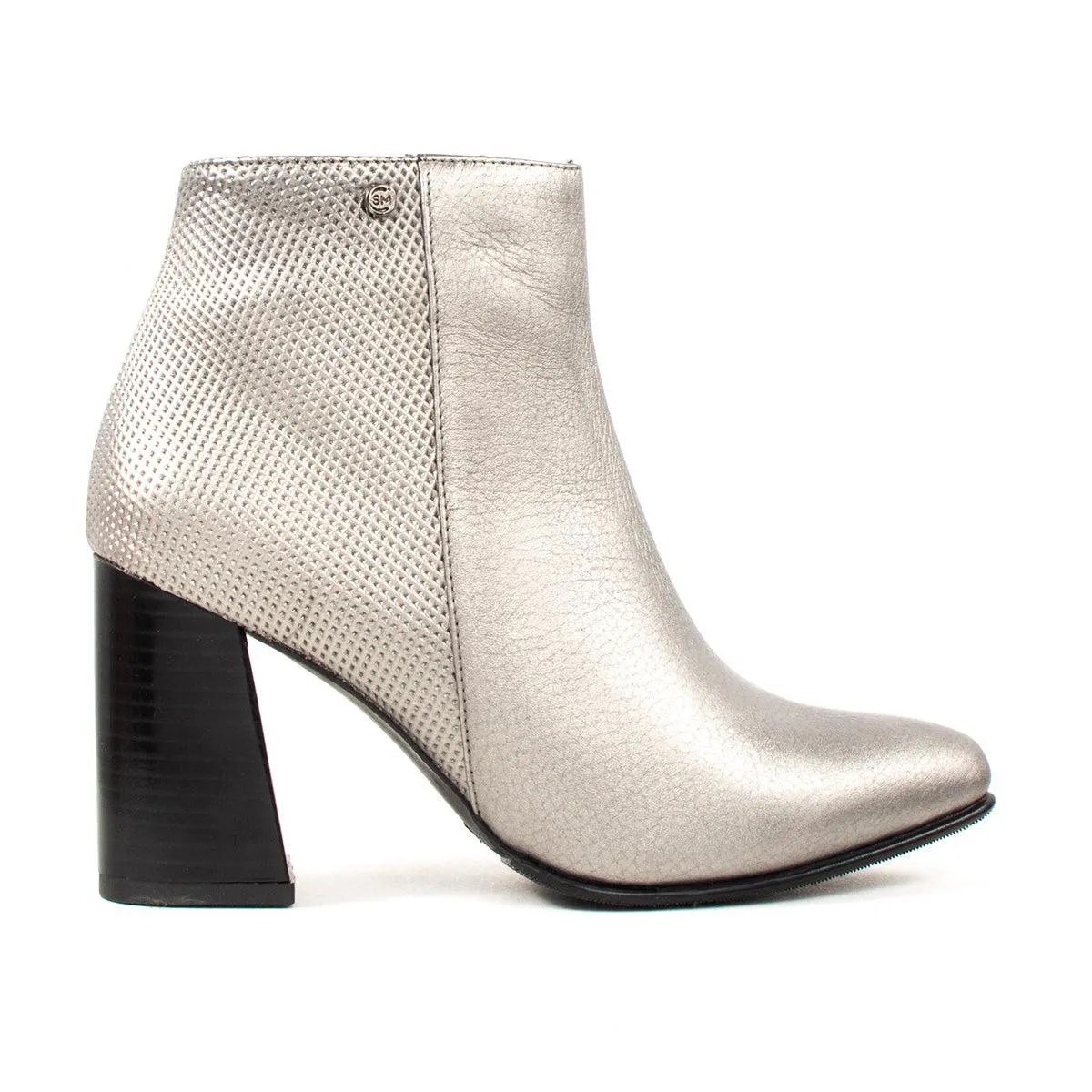 Botín de cuero color cañón fusil para dama