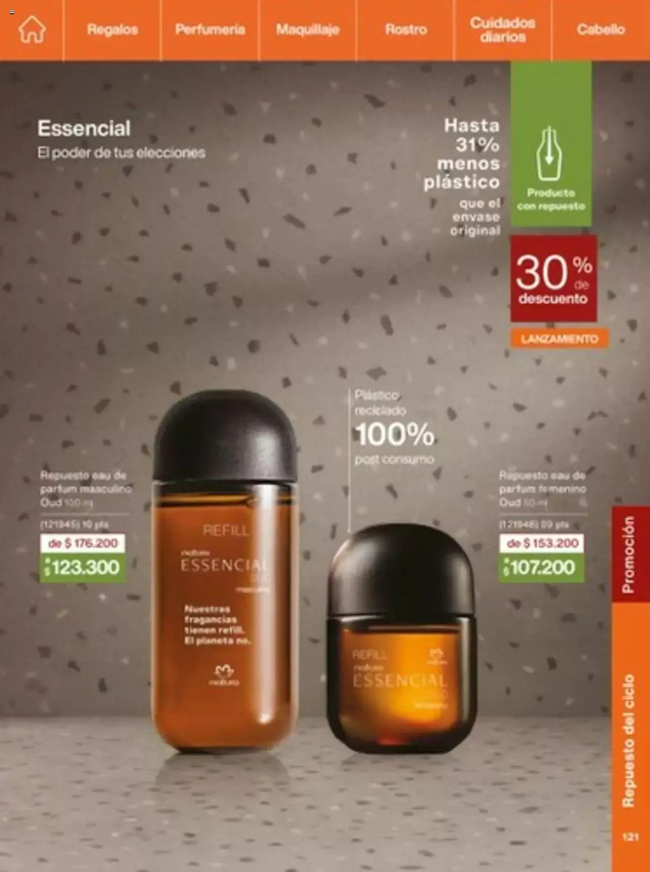 Catalogo de Natura - C14 Nueva Bruma Hidra Fix y Primer Facial FPS 40 1 de octubre al 31 de diciembre 2023 - Pag 121