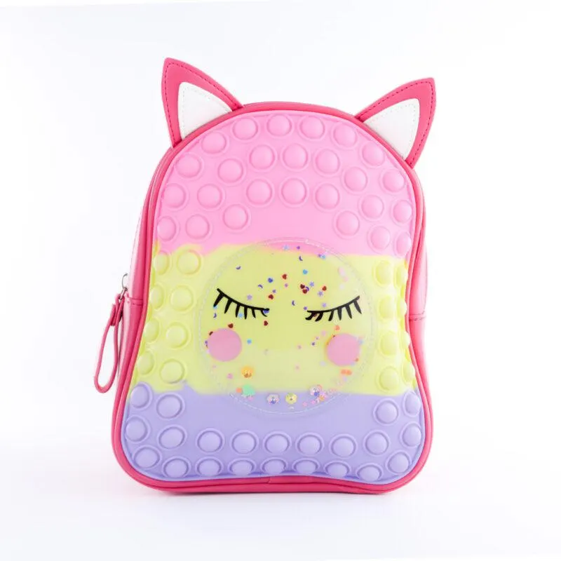 MORRAL POP IT PESTAÑA FUCSIA