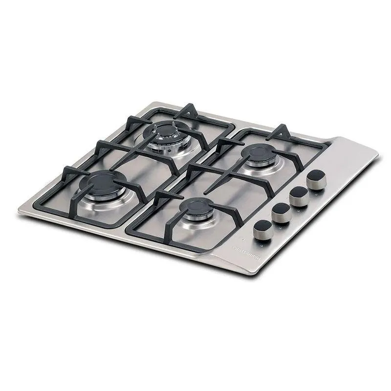 Estufa De Empotrar Acero Inoxidable Cuatro Puestos De 58.5Cm Sg6051Ei Inox Gris