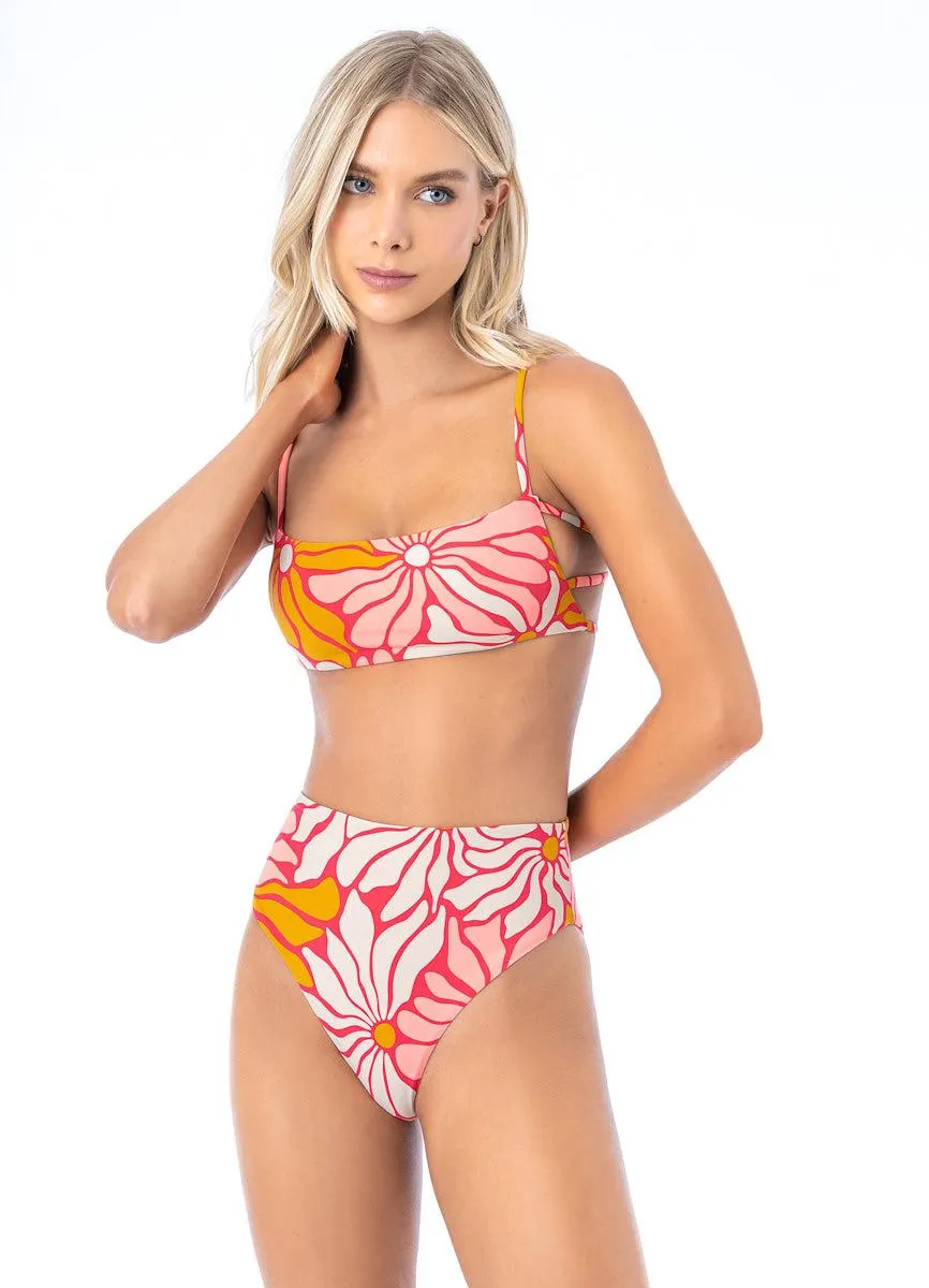 Dali Flowers Boe Classic Bralette Bikini Top