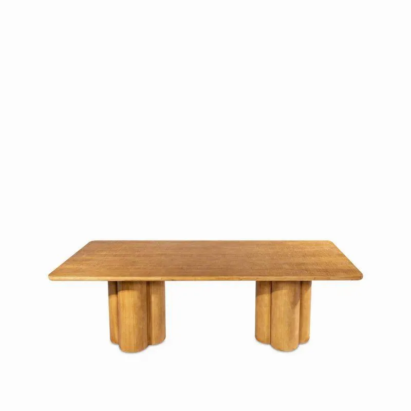 Mesa comedor oslo cilindro 76x240x100