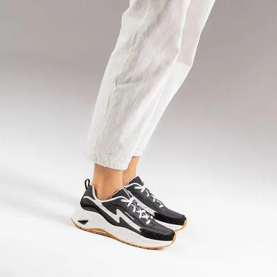 Tenis Casuales Mujer Skechers TD3H Negro