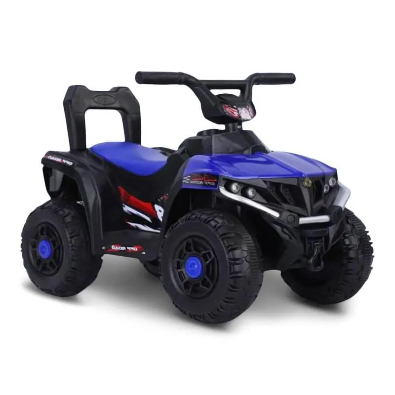 Cuatrimoto Moto Recargable Electrica Montable Nino y Nina 5 Anos Azul.