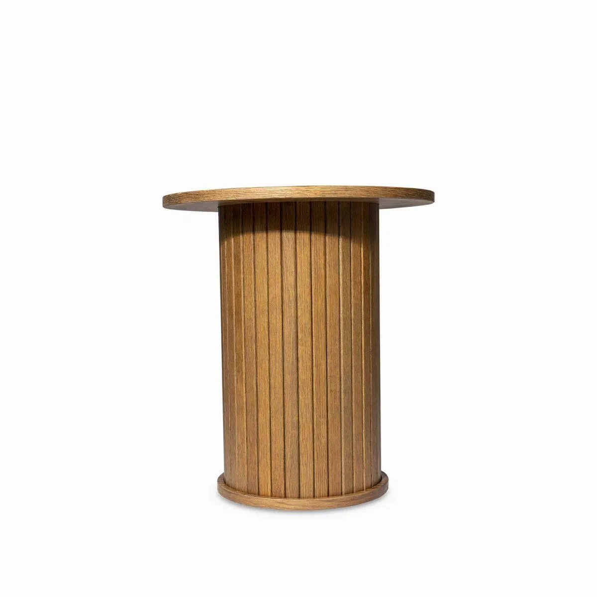 Mesa auxiliar Lenon redonda 55x50x50 color oscuro