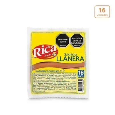 Salchicha Llanera Rica x 500g