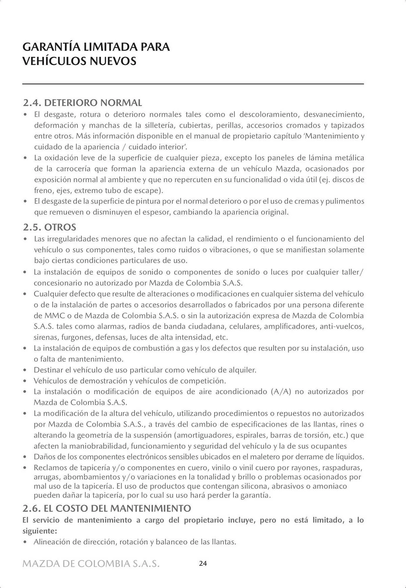 Catalogo de Catálogo Mazda 4 de octubre al 4 de octubre 2024 - Pag 26
