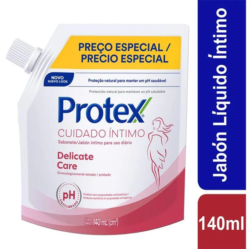 Jabon Intimo Protex Cuidado Intimo Doypack X 140 Ml Precio Especial