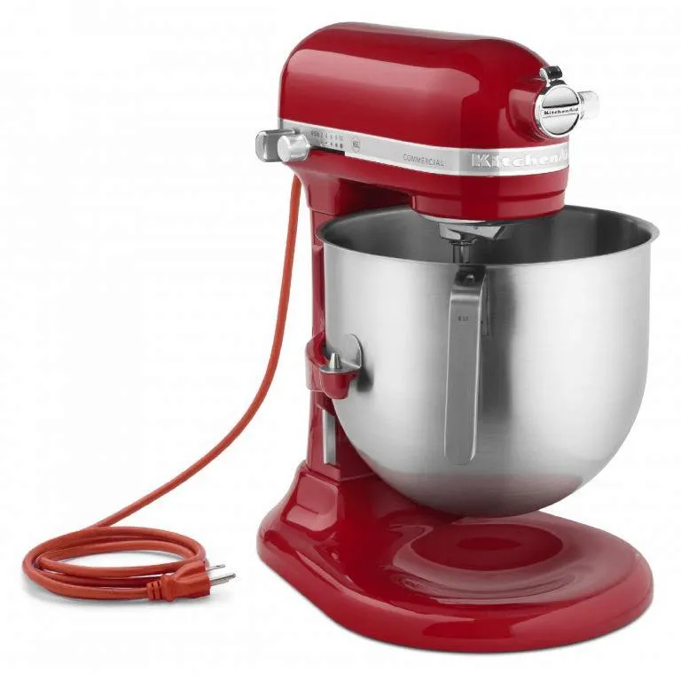 Batidora KitchenAid Comercial Roja Tazon En Acero 20 Tazas