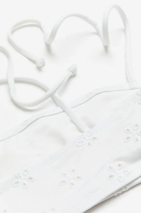 Top de bikini bandeau sin relleno