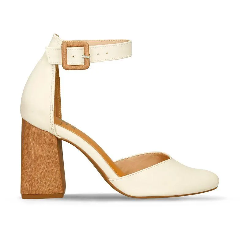 Tacones Blanco Bata Ignacia Mujer