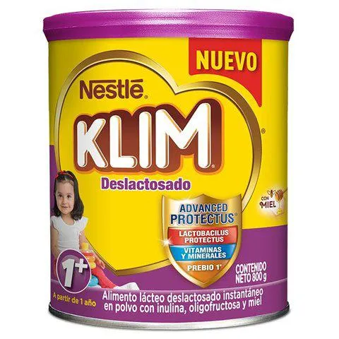 Alimento Lacteo Klim 1+ Deslactosada Lata X 800 Gr