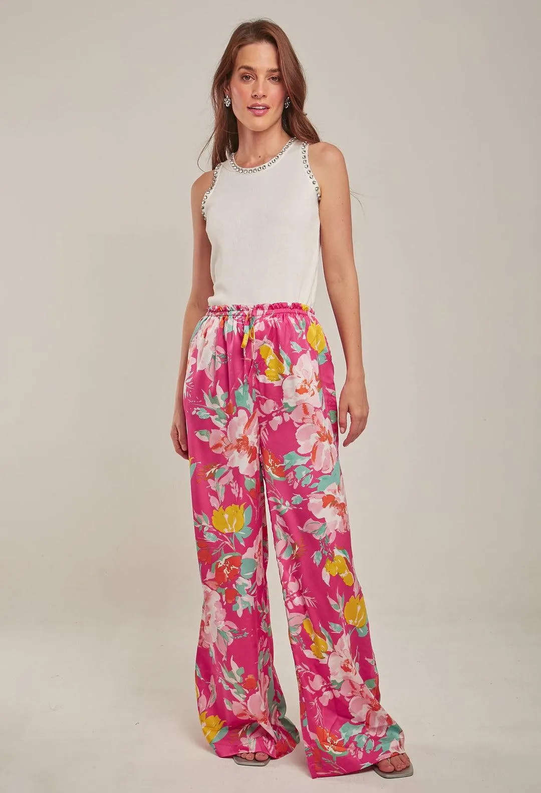 Pantalón Flores Mujer- SALE