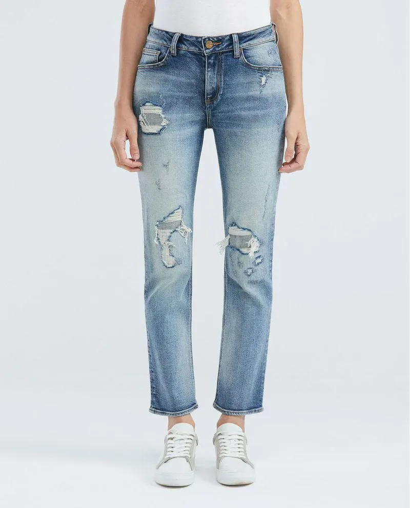 Jean de Mujer High Rise, Cosmo, Boot Cut - Heritage Azul Claro