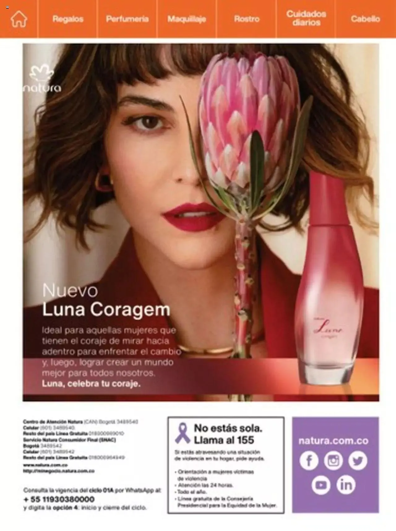 Catalogo de Natura - C14 Nueva Bruma Hidra Fix y Primer Facial FPS 40 1 de octubre al 31 de diciembre 2023 - Pag 134