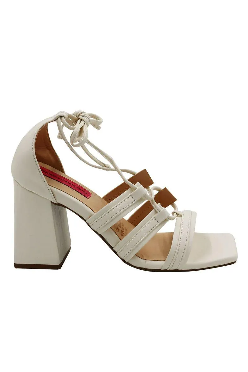 Sandalia Tacon Marfil Effie