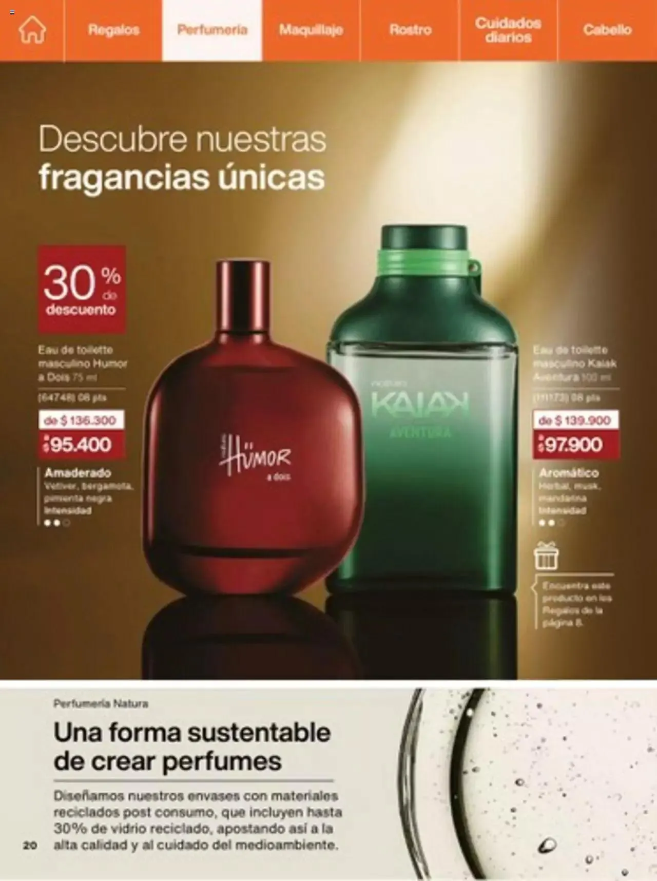 Catalogo de Natura - C14 Nueva Bruma Hidra Fix y Primer Facial FPS 40 1 de octubre al 31 de diciembre 2023 - Pag 20