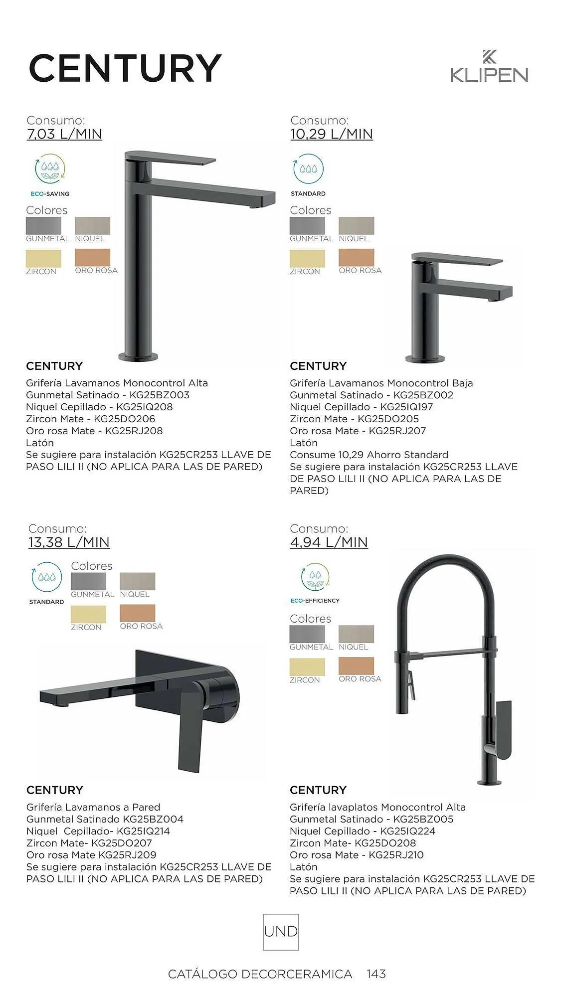 Catalogo de Catálogo Decorceramica 6 de noviembre al 6 de mayo 2025 - Pag 143