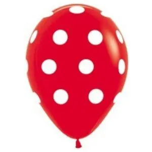 GLOBO ROJO POLKA DOTS BLANCO FASHION SEMPERTEX