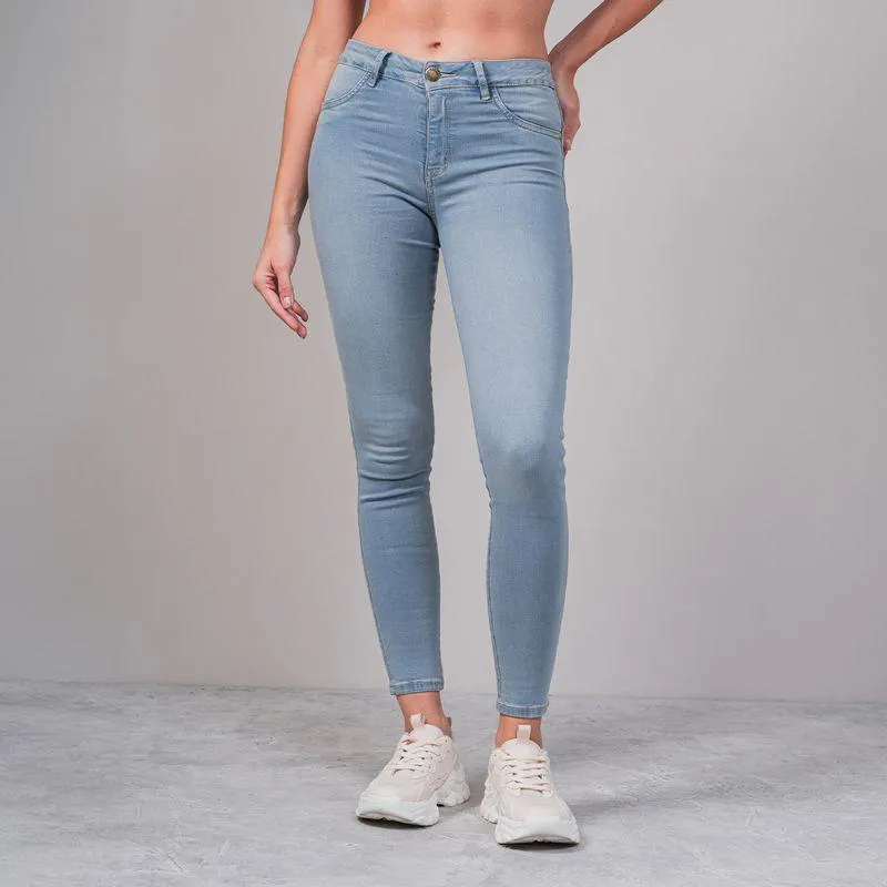 Jean Skinny Talle Medio Paraiso