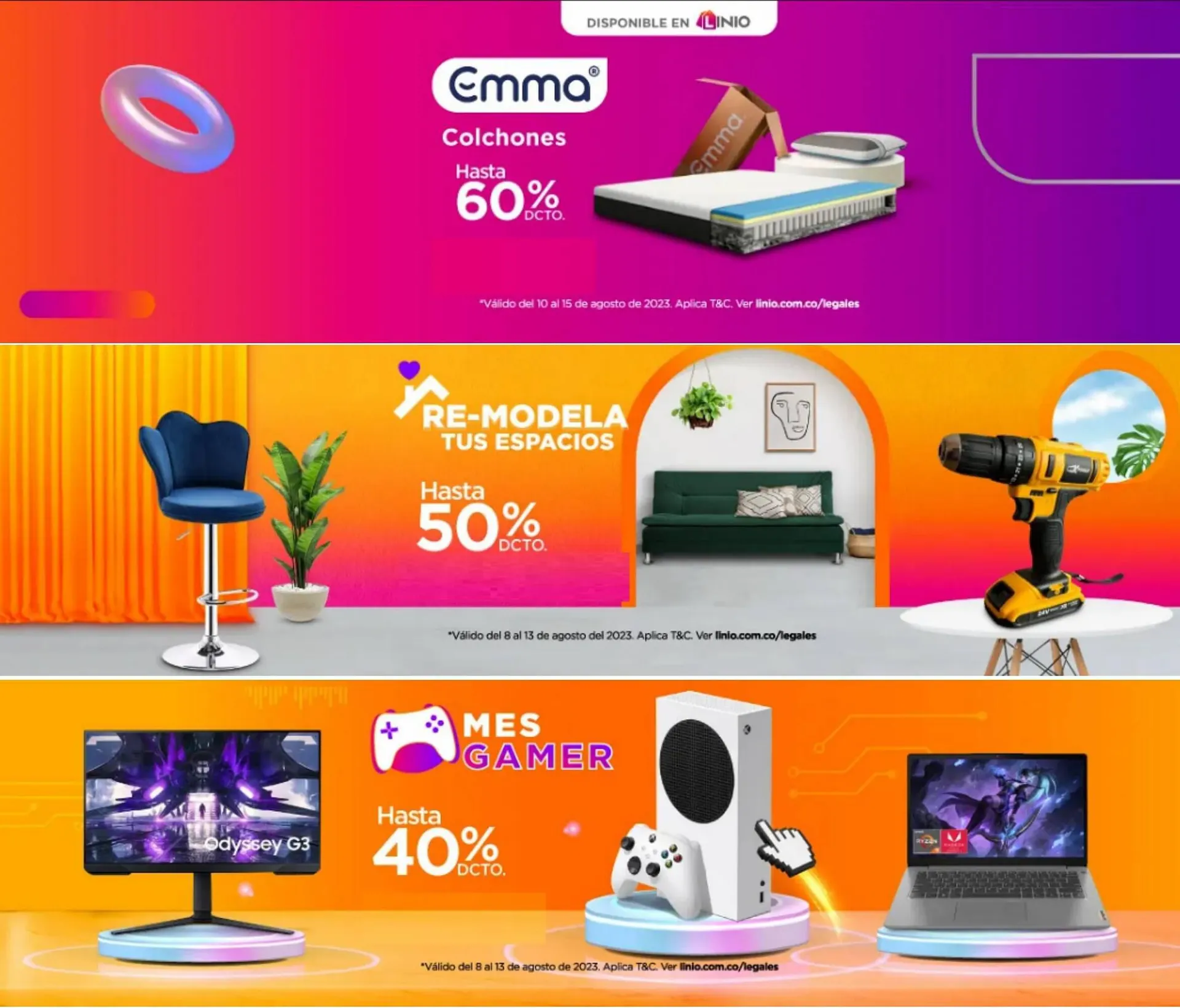 Catalogo de Catálogo Linio 10 de agosto al 15 de agosto 2023 - Pag 1