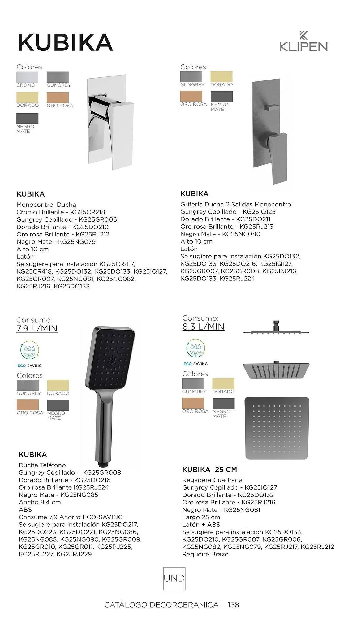 Catalogo de Catálogo Decorceramica 6 de noviembre al 6 de mayo 2025 - Pag 138