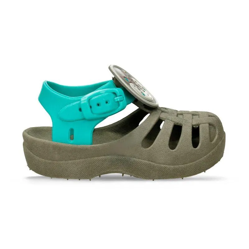 Sandalias Gris-Verde Bubblegummers Patricio Niño