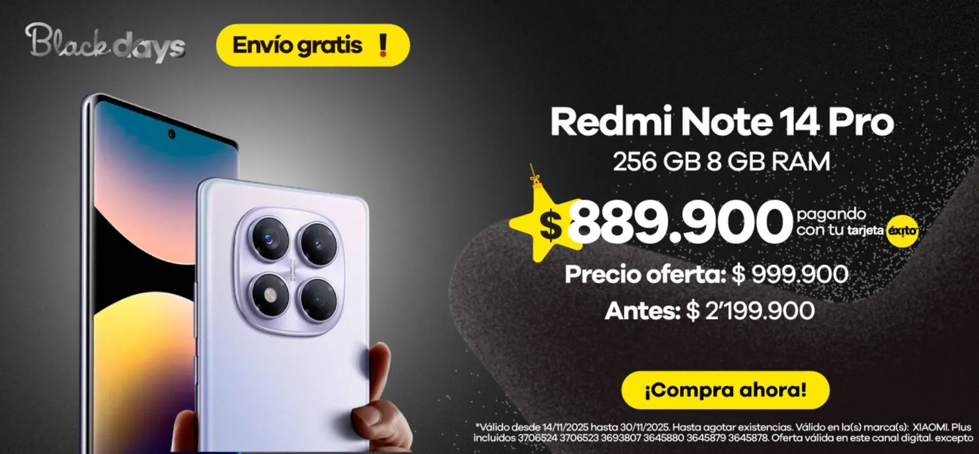 Catalogo de Catálogo Éxito 21 de noviembre al 29 de noviembre 2025 - Pag 5