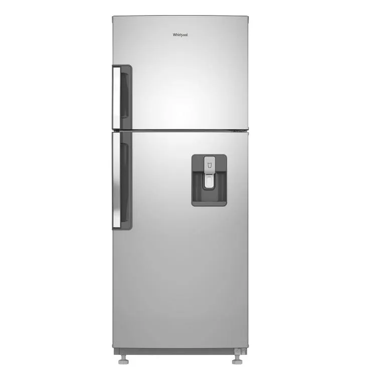 Nevera WHIRLPOOL No Frost Congelador Superior 263 Litros WRW25CKTWW Gris